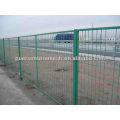 Green pvc coated highway Fence